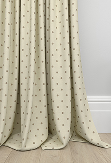 Dotty, Natural - Made to Measure Curtains